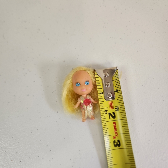 Vintage 1994 Little Kiddles Blonde Doll Pink Jewel - Picture 3 of 5